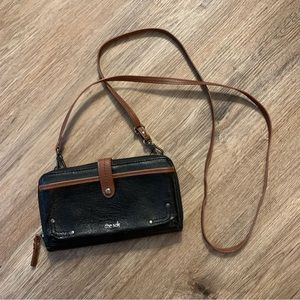 The Sak Leather Crossbody Wallet Purse